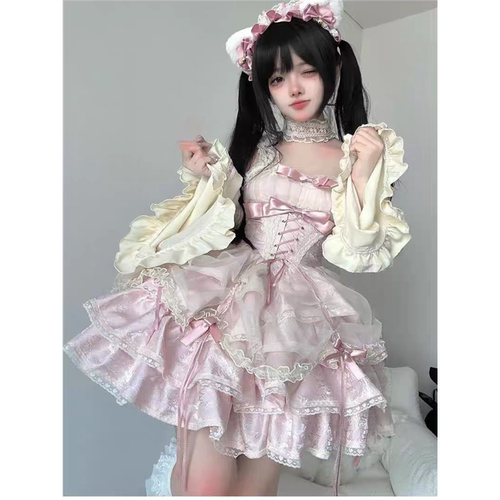 洛丽塔JSK甜辣纯欲温柔芭蕾风生日lolita连衣裙lolita裙子