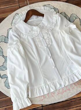 春秋Lolita软妹泡泡袖长袖衬衫