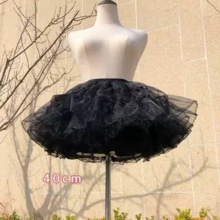 现货COS女仆lolita裙撑日常暴力蓬蓬衬裙软纱撑公主蓬蓬裙撑