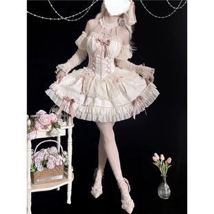 Lolita十字姬 芭蕾舞裙doll洛丽塔挂脖连衣裙