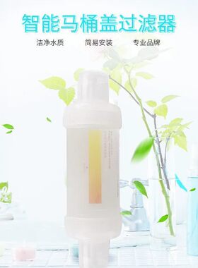 智能马桶盖板过滤器过滤棒滤芯2分接头通用马桶过滤器智美佳华