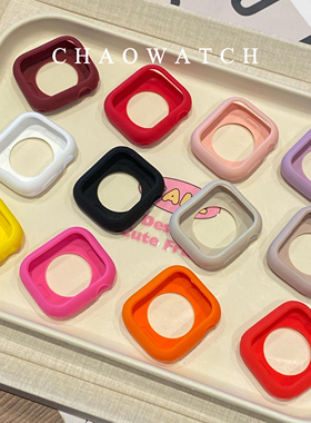 软硅胶适用于苹果手表s11保护壳appleiwatchs9876s10代se女保护套