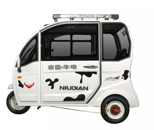510封闭篷三轮电动车前挡风门窗户前三角后挡风钢化玻璃 牛电N200