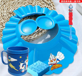 宝宝洗头帽儿童防水护耳神器小孩洗发帽皇冠男女童婴幼儿洗澡浴帽
