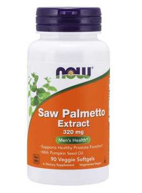美国NOW锯棕榈提取物男性健康Saw Palmetto 320mg90粒胶囊