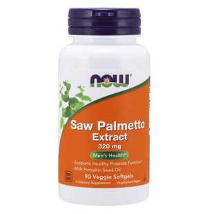 美国NOW锯棕榈提取物男性健康Saw 320mg90粒胶囊 Palmetto