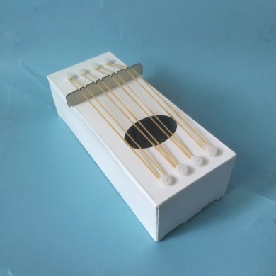 diy八弦琴声音手工课科技小制作