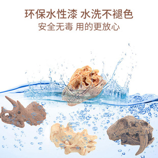 仿真恐龙头骨 古生物骨架考古模具恐龙玩具头骨模型儿童益智玩具