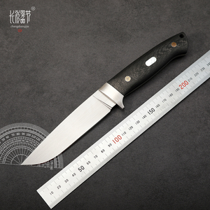 一体龙骨直刀拉丝刃碳纤维