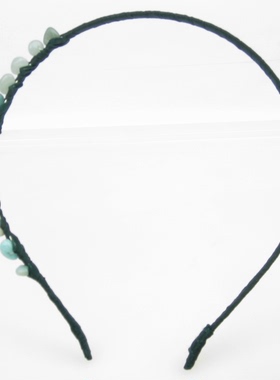 今词原创设计发箍 裸石串珠头箍子头饰发饰压发细发夹 G55