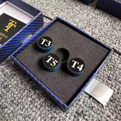 TT皮头免胶压制 单层小头杆中八杆斯诺克杆皮头