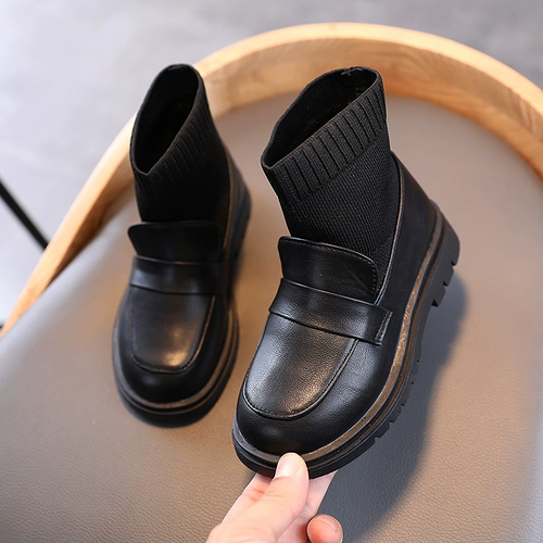 Martens, демисезонные ботинки, утепленные детские туфли, носки, короткие сапоги, коллекция 2023