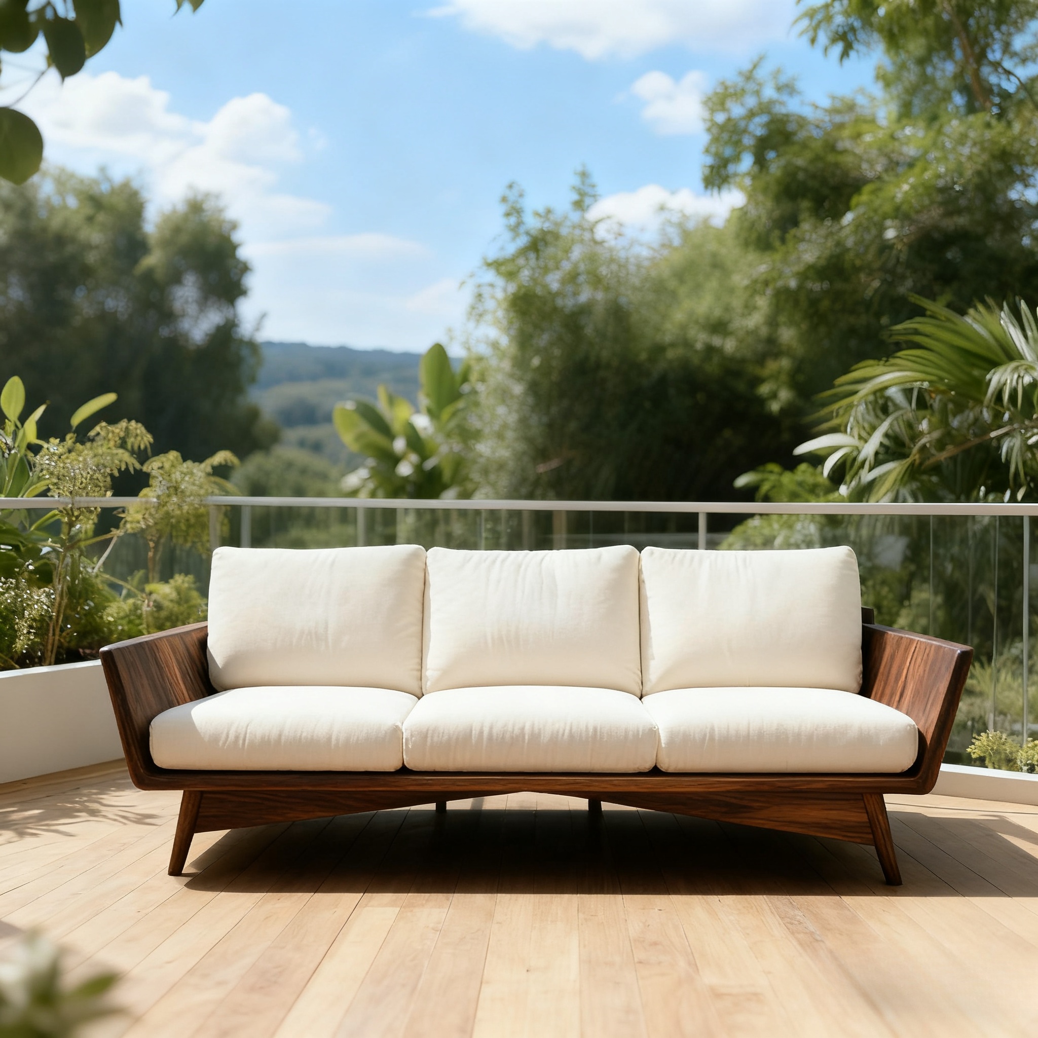 新中式胡桃木全实木奶油沙发中古简约高端客厅宋氏美学沙发家具