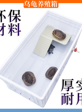 龟箱加厚塑料箱EU物流周转箱乌龟养殖箱大型饲养箱养龟池龟缸龟托