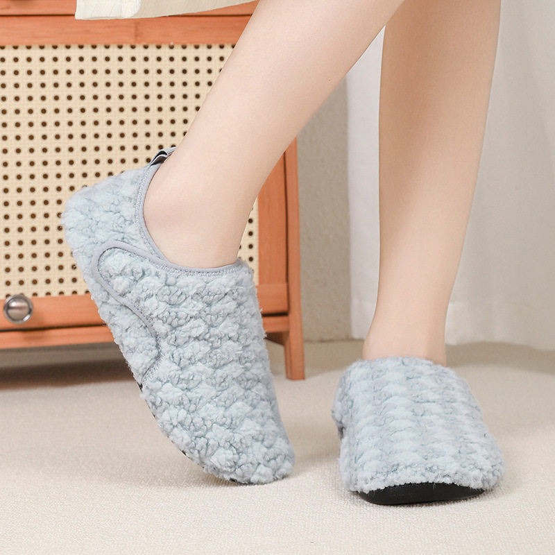 魔术贴棉拖鞋女士秋冬季防滑保暖厚底包跟加绒居家棉鞋冬季女款,女鞋,棉鞋,淘宝优惠券,粉丝福利购,淘宝优惠卷