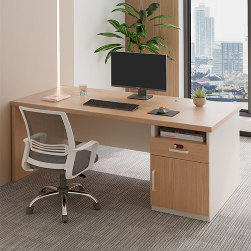 办公桌简约现代职员工位桌椅组合老板桌台式单人财务电脑桌工作台