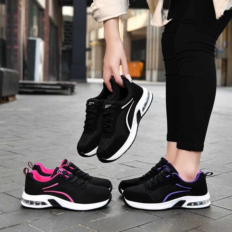 透气网面运动鞋女气垫减震女士鞋中老年妈妈网面气垫女鞋健步鞋轻,女鞋,浅口单鞋,淘宝优惠券,粉丝福利购,淘宝优惠卷