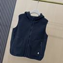 加绒加厚保暖马甲女2025冬新款 常规连帽双面绒拉链显瘦马夹外套