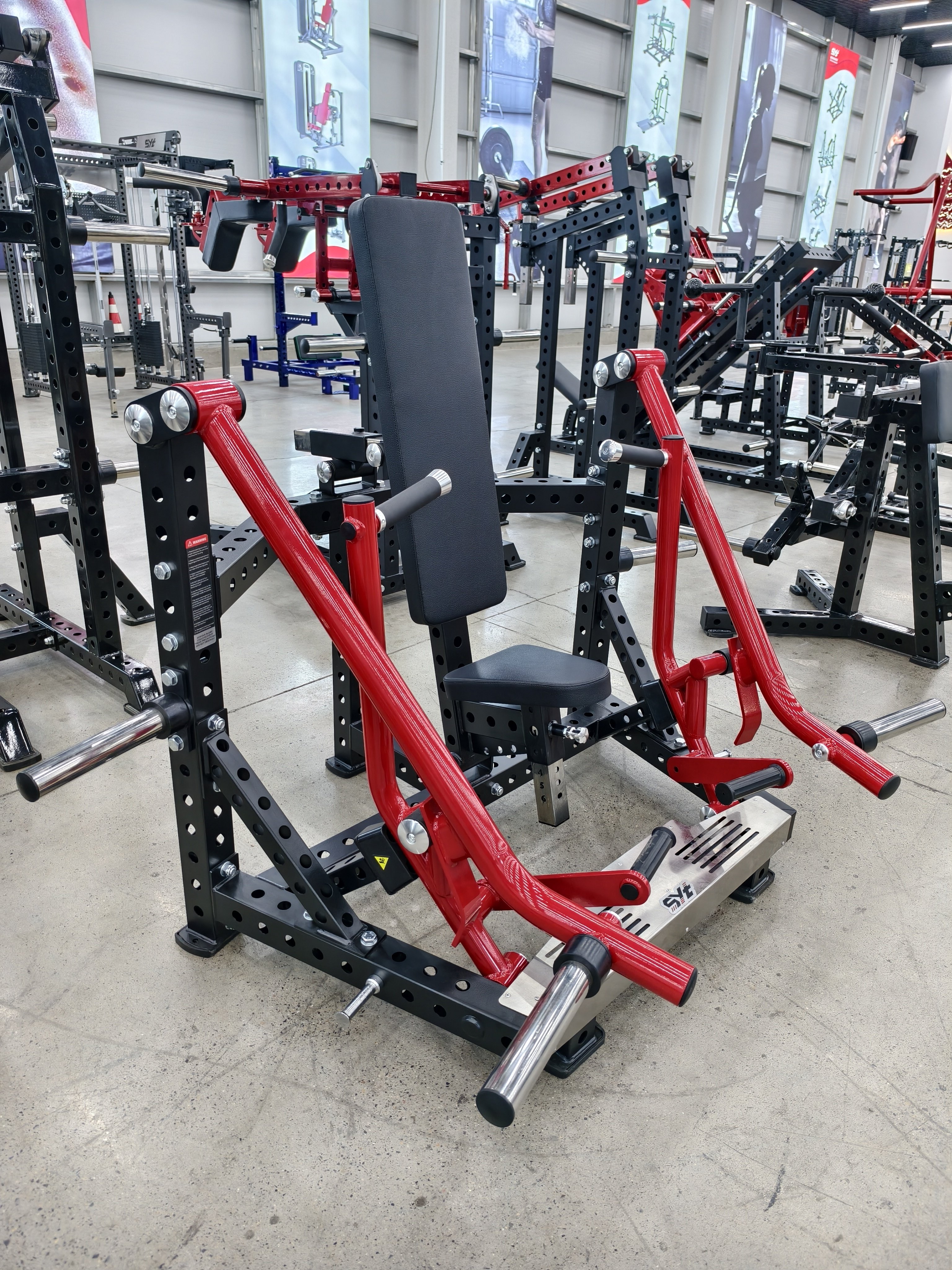 2026新品滚轮推胸训练器坐姿推胸器械商用家用推胸挂片健身器材
