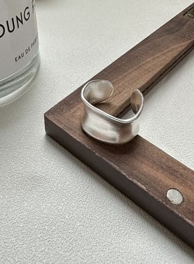 S925纯银韩版时尚小众哑光松本