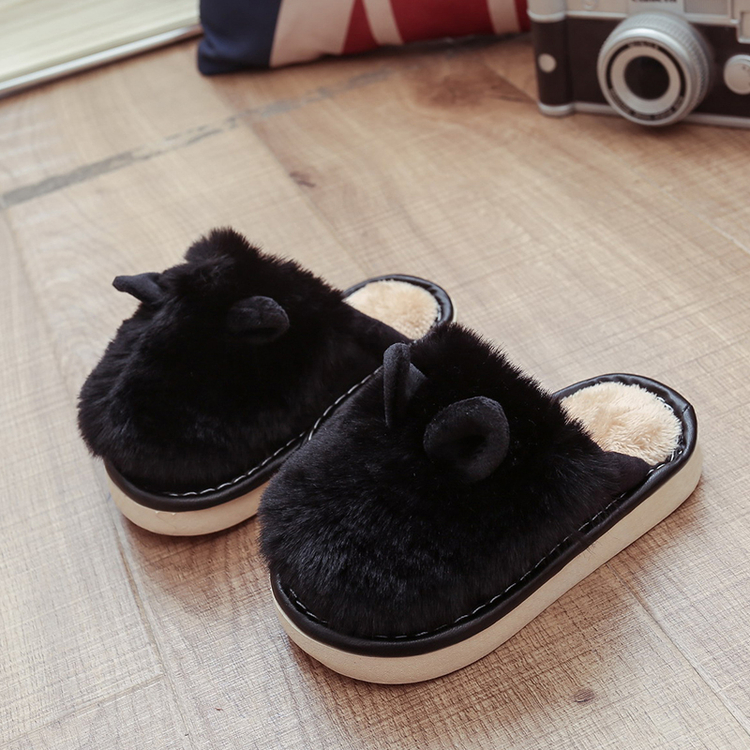 Chaussons enfants en suède pour hiver - semelle caoutchouc - Ref 1011652 Image 4