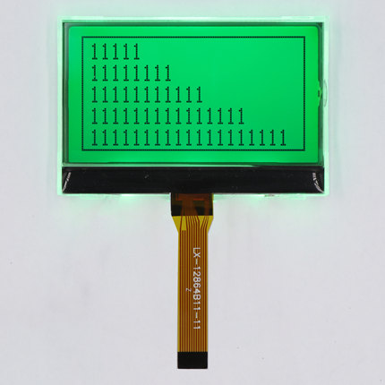LX-12864B11黄绿膜 现货供应 液晶屏 12864点阵 显示屏 力先电子
