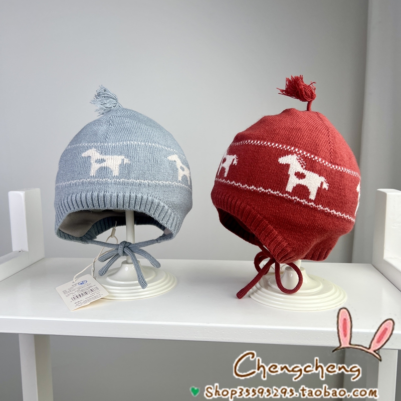 洋气百搭双层文艺2025针织套头帽