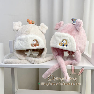 雷锋帽嘟嘟啦毛绒小汽车护耳保暖
