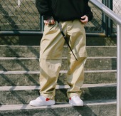 BBOY练舞街舞滑板休闲裤 US联邦街牌弹力宽松裤 裤 脚工装 可调节裤