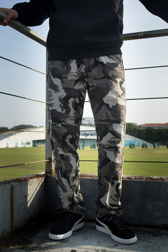 US街牌弹力宽松裤可调节工装裤