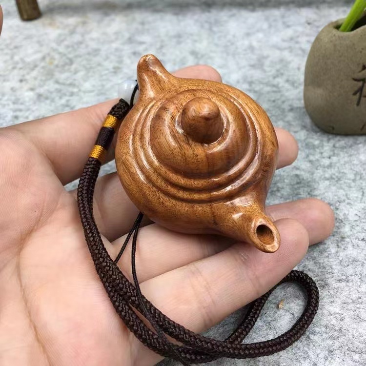 花梨木把把胡木雕崖柏挂件红木茶壶木质手玩把件实木摆件文玩包邮