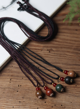 古法五行合香珠项链吊坠