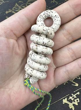 星月猪大肠斜切药片扇面单圈男女原生态手串捻持链冷门文玩菩提子