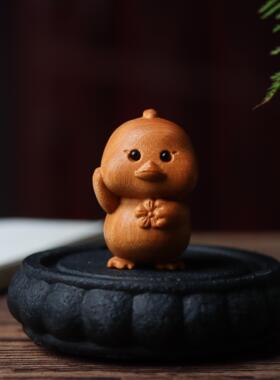 办公小摆件书桌紫檀木雕diy吊坠