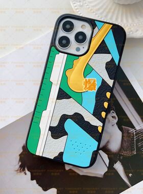 直销AJ立体硅胶球鞋适用苹果16PROMAX手机壳iPhone13xsmaxplus