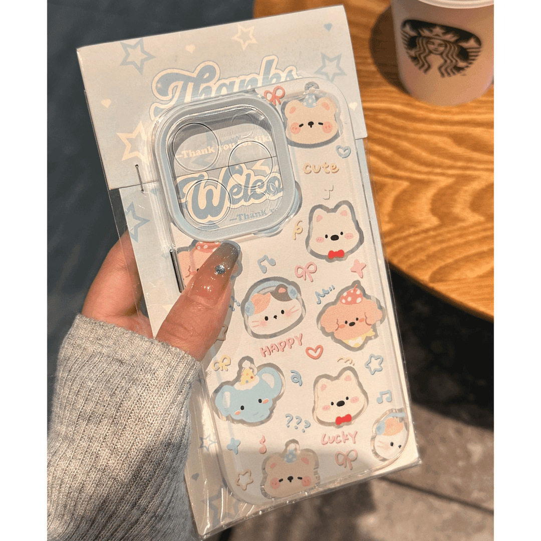 卖萌动物集合适用苹果16PROMAX手机壳iPhone15设计感14可爱13透明,个性定制/设计服务/DIY,手机壳/保护套定制,淘宝优惠券,粉丝福利购,淘宝优惠卷