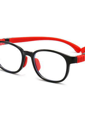 新款时尚舒适儿童防蓝光眼镜双色抗蓝光小孩眼镜框架近视镜 91029