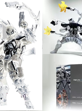 海洋堂反毒液血清特工SHF惊奇山口式漫威白色可动手办模型玩具