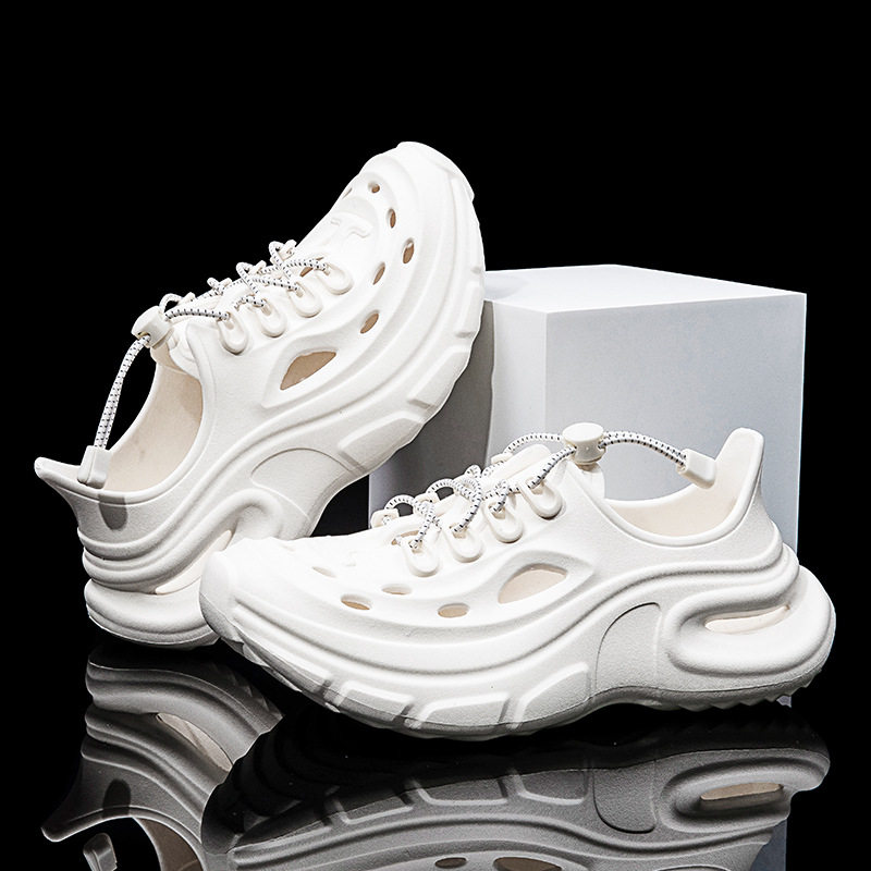 丰润家系带洞洞鞋男士潮流户外凉鞋男款时尚外穿开车透气花园拖鞋