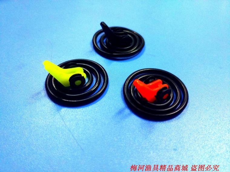 挂钩器 路亚竿专用挂饵器 矶钓挂钩圈 挂钩环 矶竿配件 两个胶圈