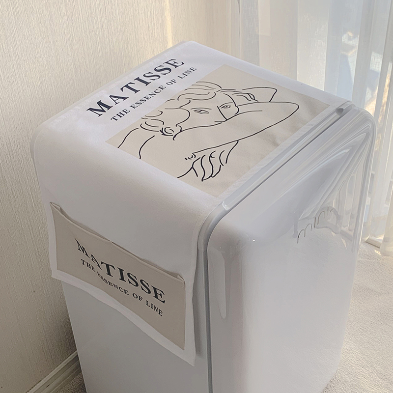 全自动双开门冰箱洗衣机防水盖布艺盖巾冰箱罩防尘罩套罩现代简约