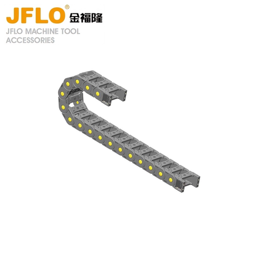 JFLO拖链H30Q.1.S系列桥式两侧可开塑料坦克链金福隆机床拖链线槽
