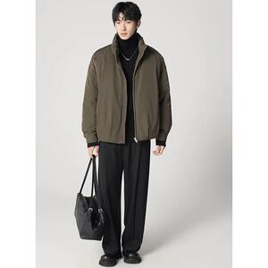 冬季新款立领羽绒服男简约百搭休闲白鸭绒保暖外套青年羽绒衣夹克