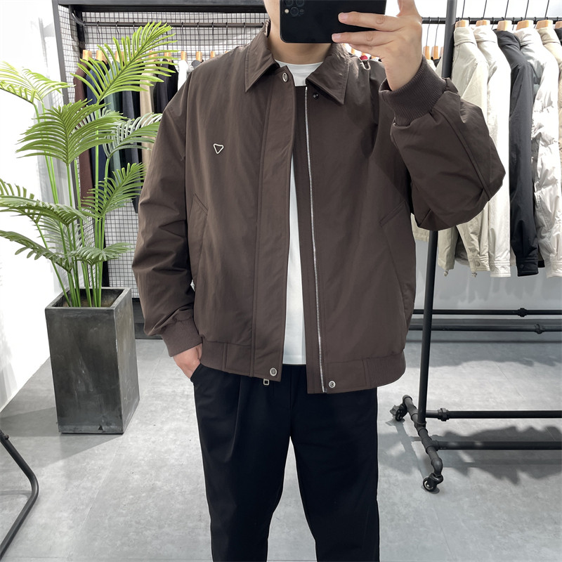 冬季新款翻领羽绒服男时尚潮流90白鸭绒保暖外套休闲羽绒衣夹克