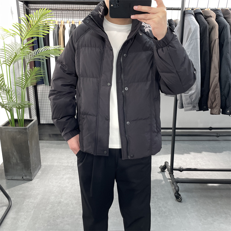 冬季新款立领羽绒服男韩版潮流百搭休闲白鸭绒保暖外套羽绒衣夹克