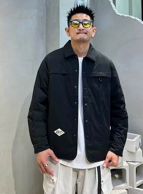 轻薄款翻领羽绒服男保暖夹克外套