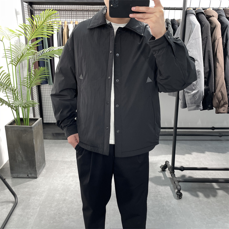 翻领羽绒服男白鸭绒保暖休闲外套