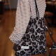 棕色豹纹包包百搭单肩包帆布包大容量小众包包礼物高级感通勤女包