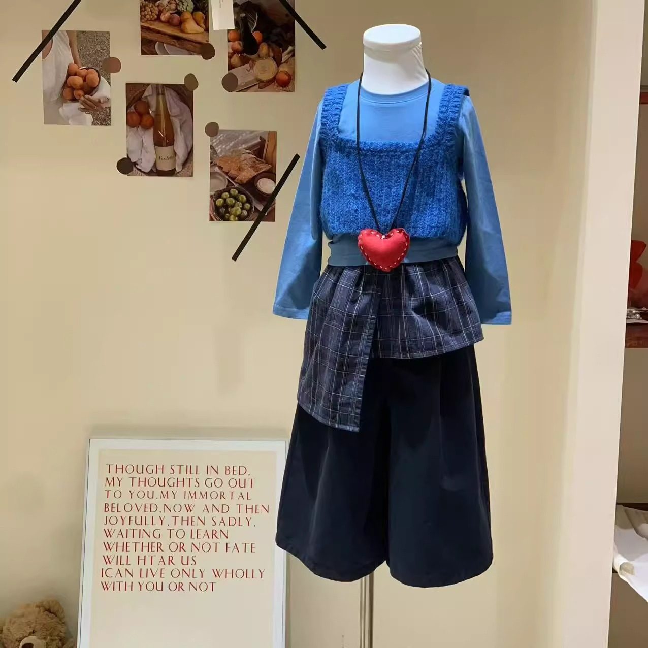 女童时髦叠穿针织背心上衣两件套2025秋装韩版儿童洋气长袖T恤潮,童装/婴儿装/亲子装,T恤,淘宝优惠券,粉丝福利购,淘宝优惠卷