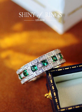 出口欧美仲夏夜之星棋盘绿宝石